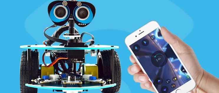 Arduino uno r3机器人，无线遥控 四种图形化编程，科技与教育的完美结合~